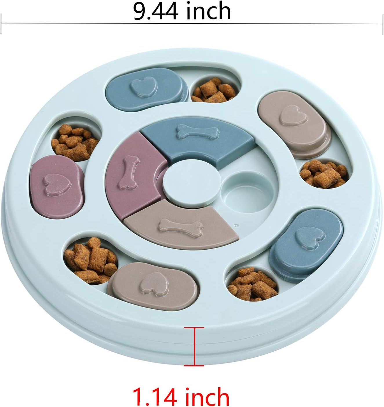 Honden Puzzel Voerbak (Interactief, Slow Feeder, Mentale Stimulatie, Voor Hond & Kat)