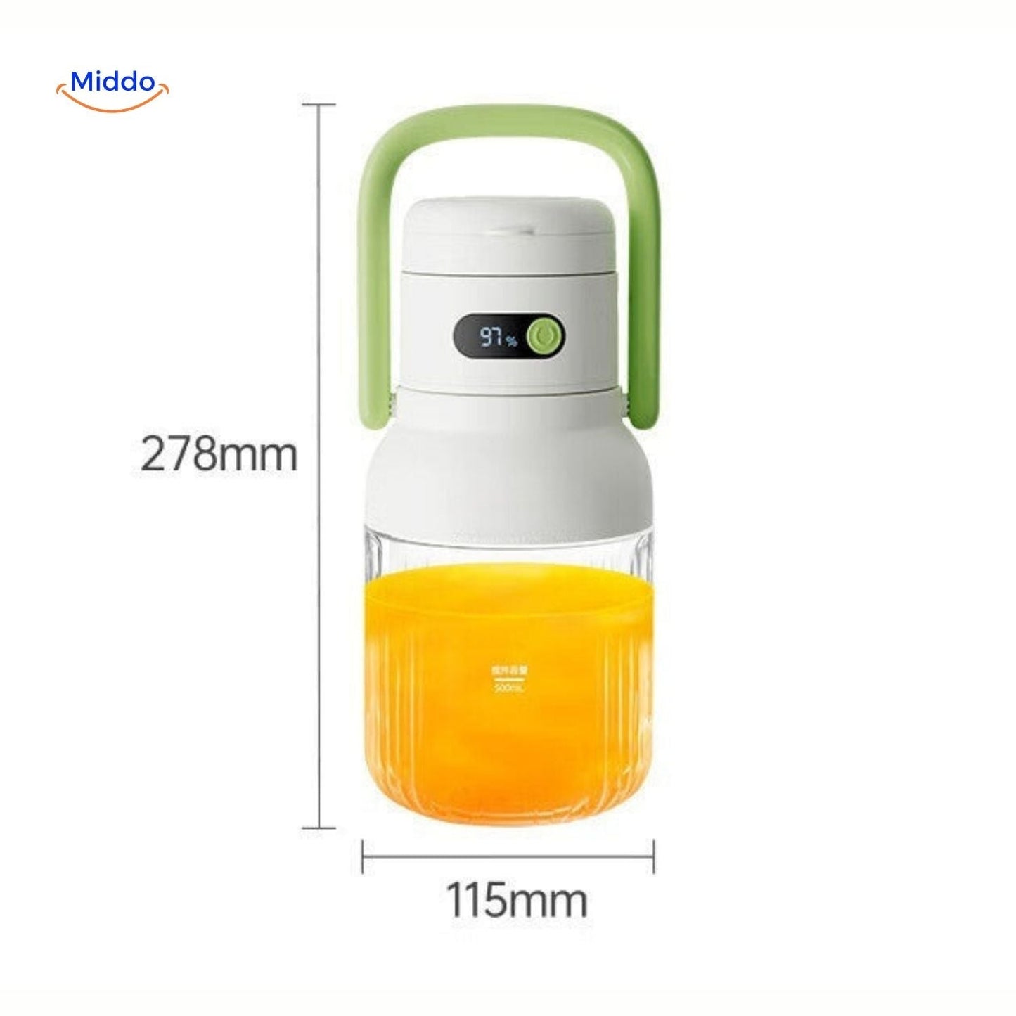 JuiceX Draadloze Blender | Draagbare Fruitpers voor Gezonde Sappen