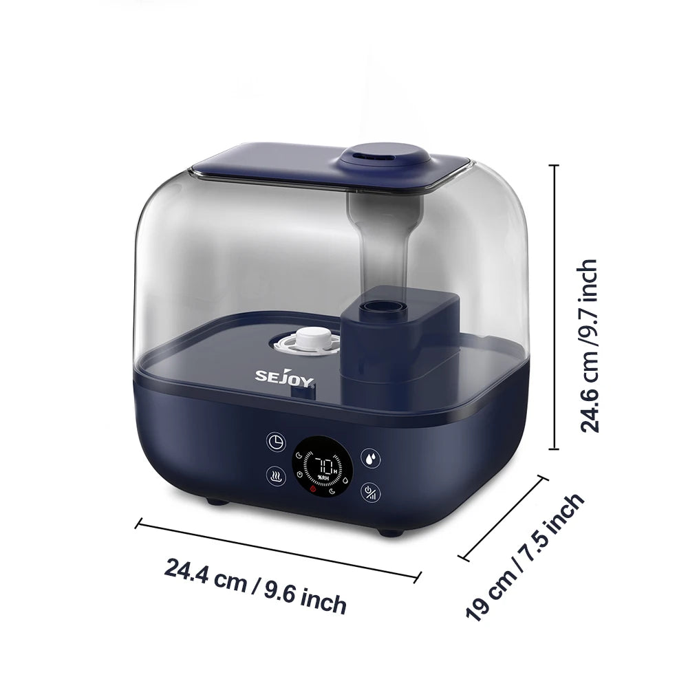 Sejoy Luchtbevochtiger (Aromatherapie, Humidifier, Grote Capaciteit, Voor Slaapkamer & Woonkamer)
