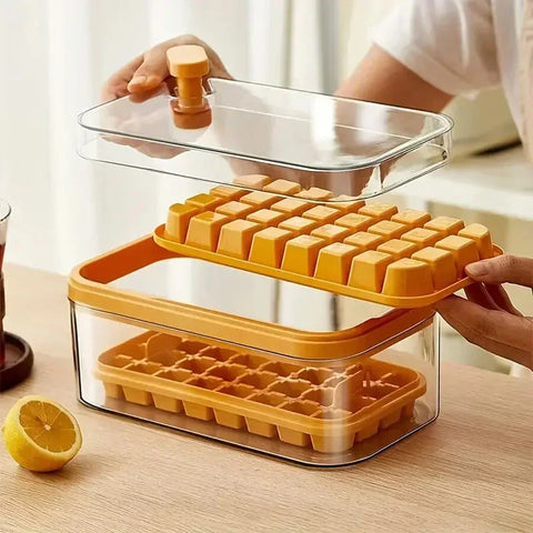 ChillMate - 101 ons set van 64 siliconen ijsblokjesbakjes met deksels en bakje