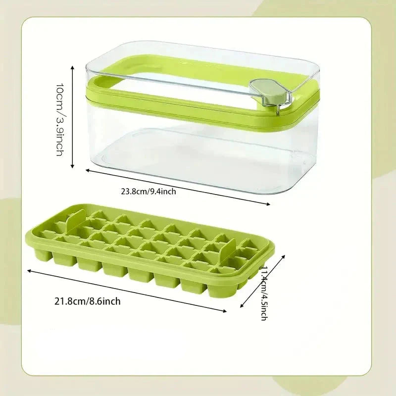 ChillMate - 101 ons set van 64 siliconen ijsblokjesbakjes met deksels en bakje