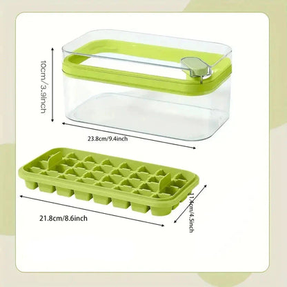 ChillMate - 101 ons set van 64 siliconen ijsblokjesbakjes met deksels en bakje