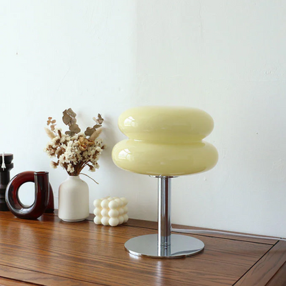 CasaFiore Elegant Italiaanse Designer Glazen Tafellamp met Artistieke Touch