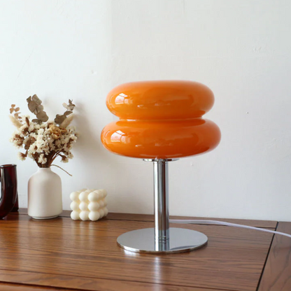 CasaFiore Elegant Italiaanse Designer Glazen Tafellamp met Artistieke Touch