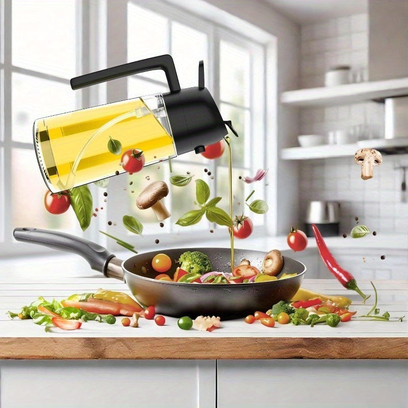 2-in-1 Olie Dispenser en Sprayfles - Precieze Oliecontrole voor Keuken en BBQ