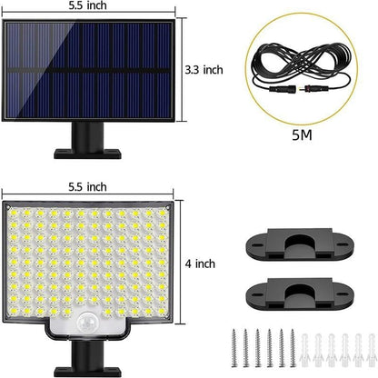 SolarGuard - 106 LED buitenlamp op zonne-energie met bewegingsmelder