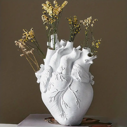 BloomHeart Hartvormige Vaas Stijlvol Meerkleurig Woondecoratie Accent