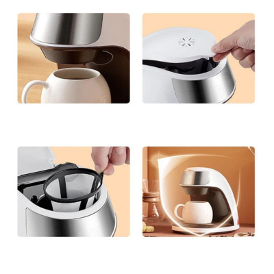 CaféNest - Modern, volautomatisch, compact, Amerikaans en draagbaar koffiezetapparaat voor thuis en op kantoor