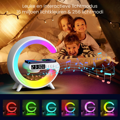 BrightBeats LED Luidsprekerlamp voor buiten en binnen - Draadloos, draagbaar en oplaadbaar