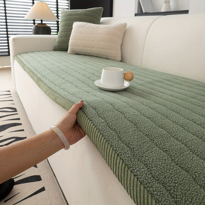 Luxe Dikke Pluche Bankhoes (Wasbaar, Anti-Slip, Huisdiervriendelijk, Bohemian Stijl, Bescherming voor Bank & Meubels)