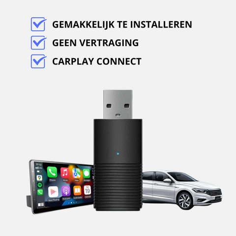 Apple/Android Carplay| Ervaar draadloos Carplay in je auto | Directe verbinding met BT