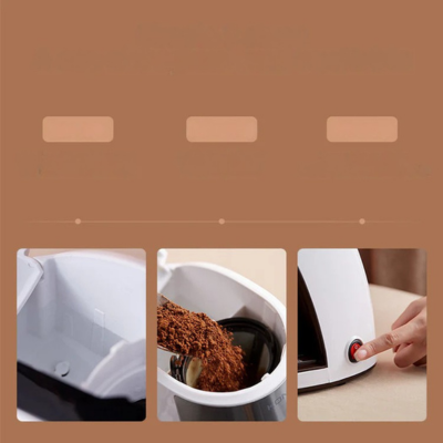 CaféNest - Modern, volautomatisch, compact, Amerikaans en draagbaar koffiezetapparaat voor thuis en op kantoor