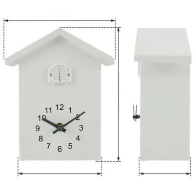 HarmoniClock - Moderne Kuckucksklok met vogelgeluid en pendel