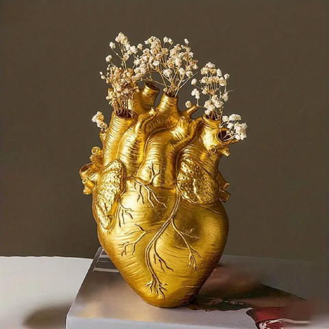 BloomHeart Hartvormige Vaas Stijlvol Meerkleurig Woondecoratie Accent