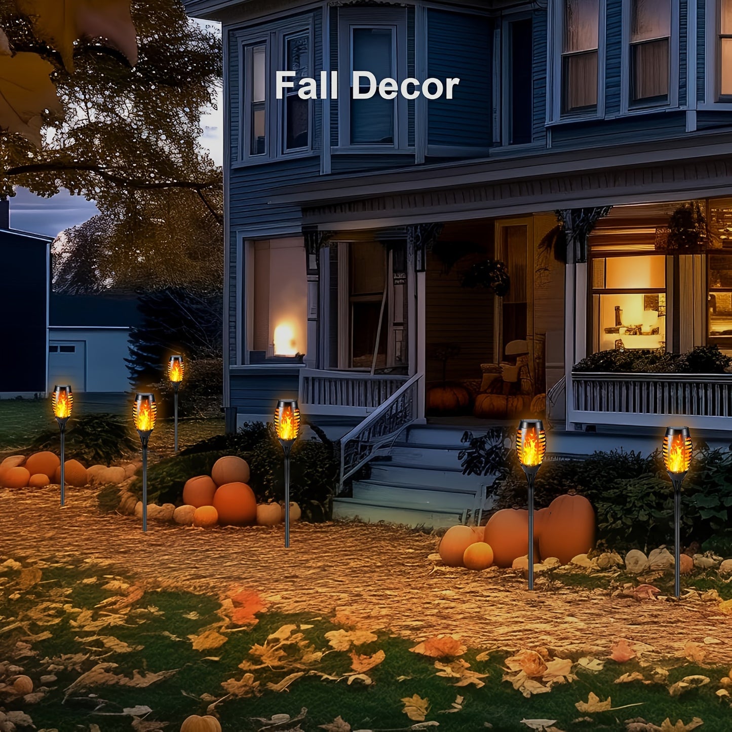 Solar Tuinverlichting met Flikkerende Vlam (Set van 4, 8 of 12 Stuks)