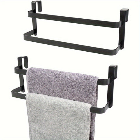 Handdoekrek (Roestvrij Staal, Hangend, Voor Kastdeur, Badkamer & Keukenopslag)
