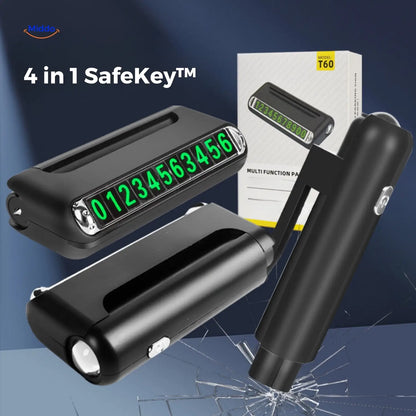 Safekey| Noodhulp 2-in-1 Veiligheidsgereedschap met Ruitenbreker en Gordelsnijder - 1+1 GRATIS