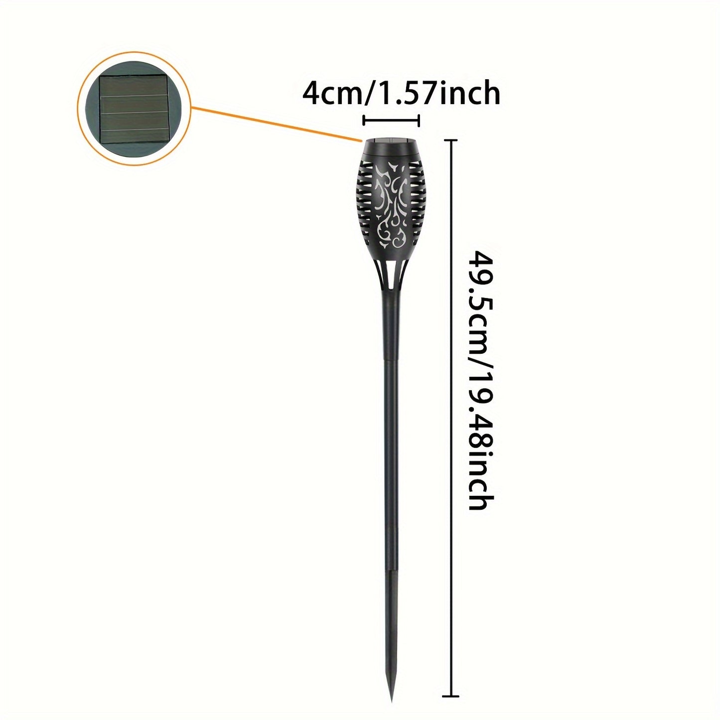 Solar Tuinverlichting met Flikkerende Vlam (Set van 4, 8 of 12 Stuks)