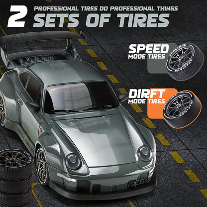 RC Drift Auto – 4WD, Draadloos, USB Oplaadbaar, LED Verlichting, Snel & Wendbaar