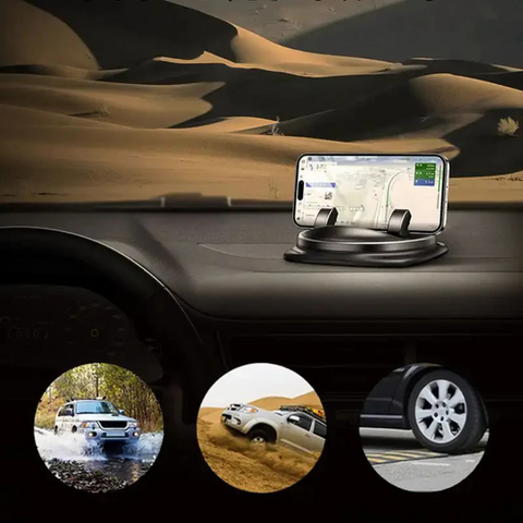 AutoGrip 360 - Draaibare Telefoonhouder met Stabiele Grip en 360° Rotatie voor Auto