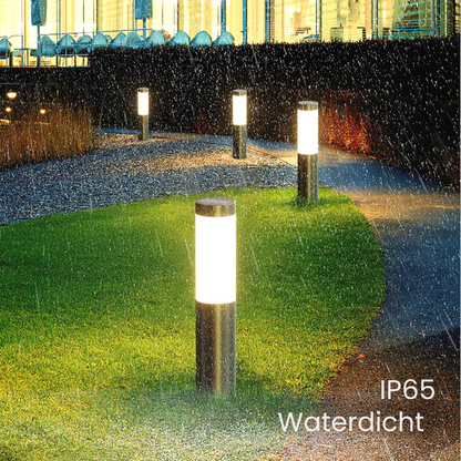 Brightrix Solar LED Tuinpadlamp – Stijlvolle & Energiezuinige Buitenverlichting