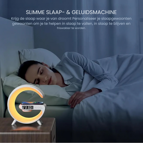 BrightBeats LED Luidsprekerlamp voor buiten en binnen - Draadloos, draagbaar en oplaadbaar