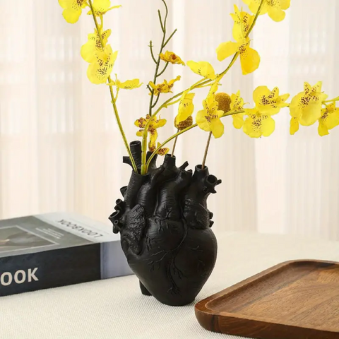 BloomHeart Hartvormige Vaas Stijlvol Meerkleurig Woondecoratie Accent