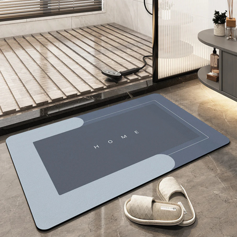 AquaDry Sneldrogende Badkamermat – Luxe Absorptie & Antislip Comfort