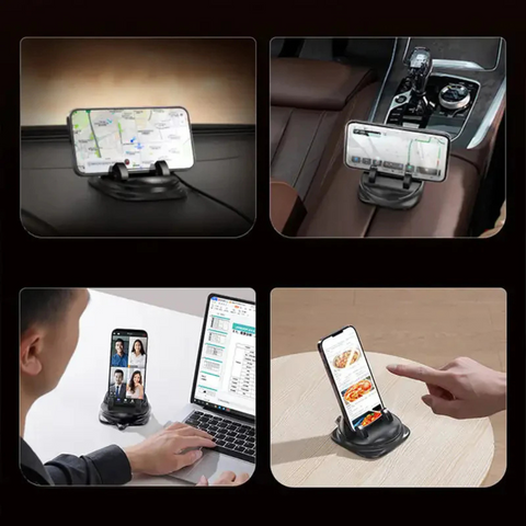 AutoGrip 360 - Draaibare Telefoonhouder met Stabiele Grip en 360° Rotatie voor Auto