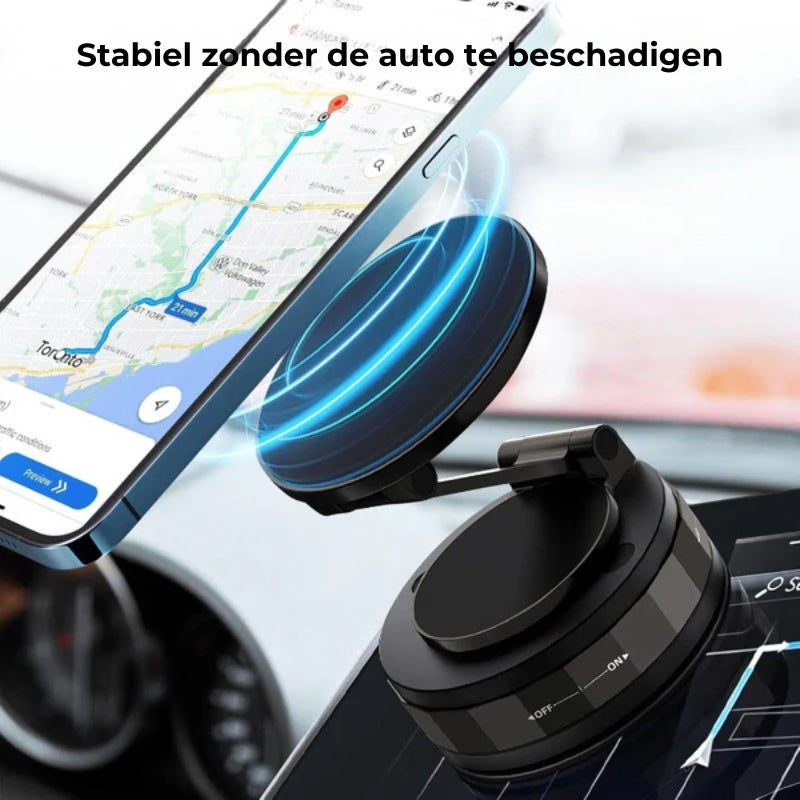 Magnetische zuignap - Opvouwbare 360° telefoonhouder met vacuümslot