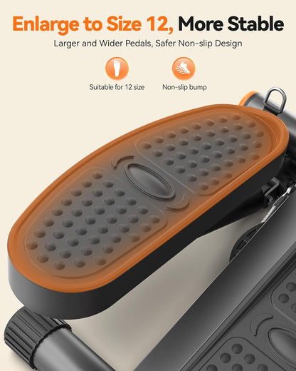 Mini Stepper met Weerstandsbanden (Hydraulisch, Compact Fitnessapparaat voor Thuis & Kantoor)