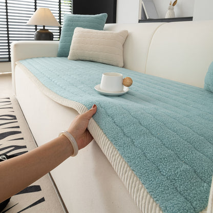 Luxe Dikke Pluche Bankhoes (Wasbaar, Anti-Slip, Huisdiervriendelijk, Bohemian Stijl, Bescherming voor Bank & Meubels)