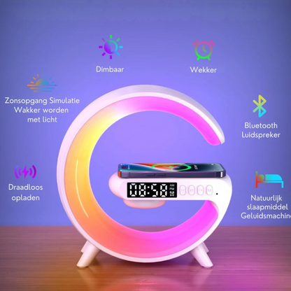 BrightBeats LED Luidsprekerlamp voor buiten en binnen - Draadloos, draagbaar en oplaadbaar