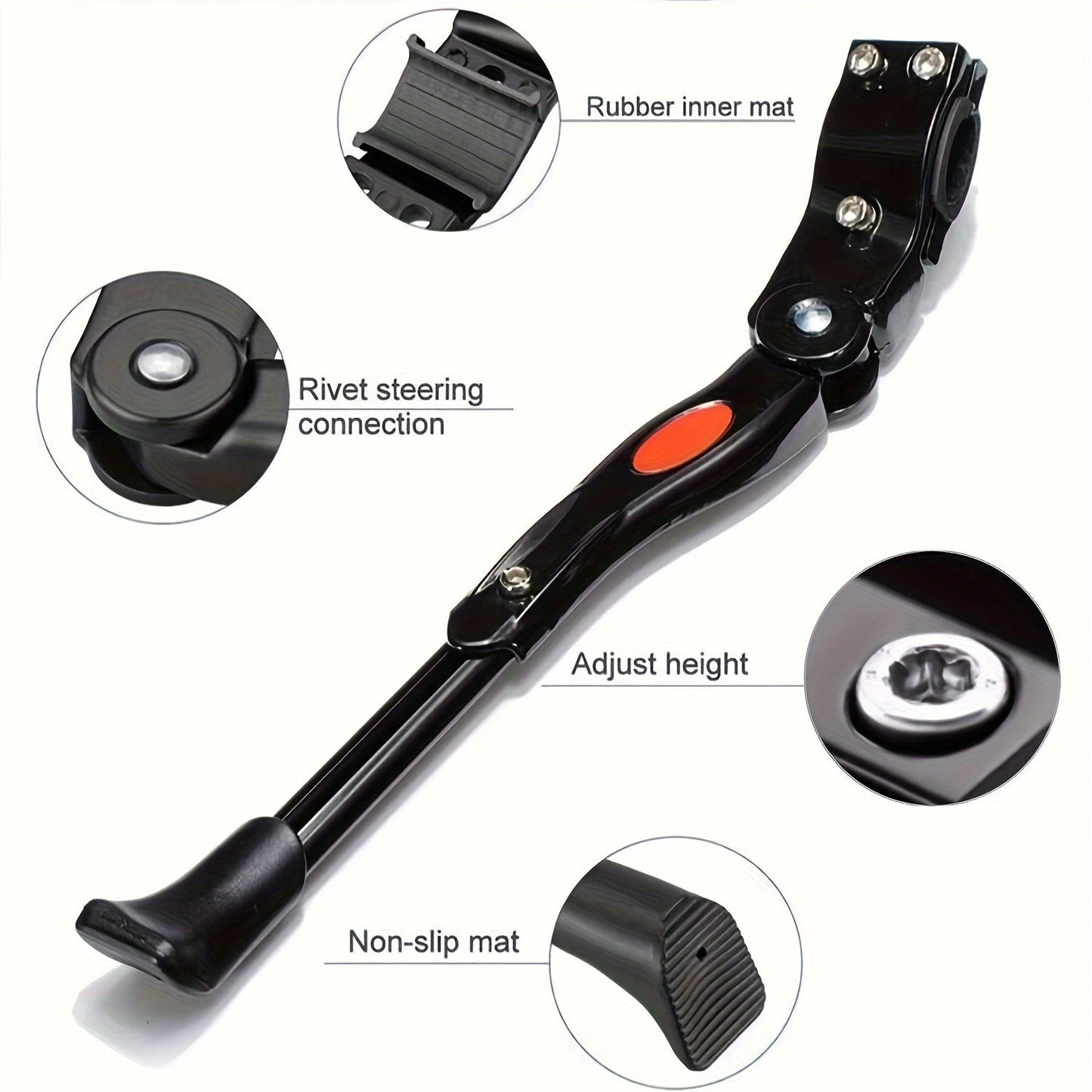 Verstelbare Fietsstandaard – Stevige Zijkickstand voor Stabiele Parkeerplek