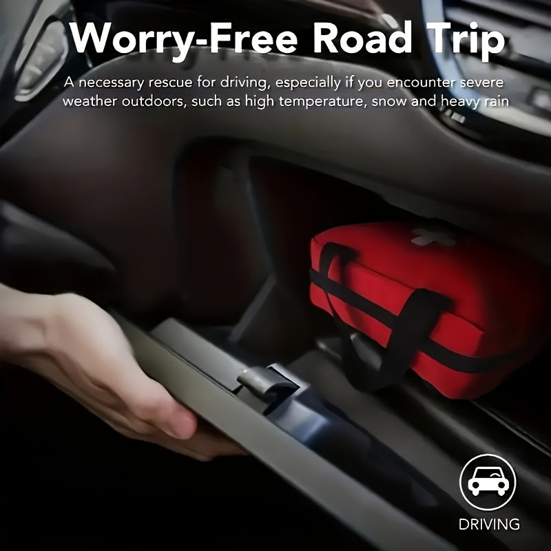 EHBO Kit - 309 Stuks, Draagbaar, Multifunctioneel, Geschikt voor Auto, Outdoor, Kantoor & Thuis)