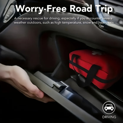 EHBO Kit - 309 Stuks, Draagbaar, Multifunctioneel, Geschikt voor Auto, Outdoor, Kantoor & Thuis)