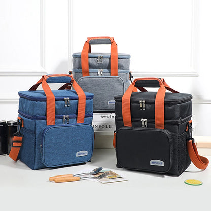 Luxe Isolerende Lunchbag (Thermisch, Waterdicht, Draagbaar, Grote Capaciteit, Voor Werk, Reizen & School)