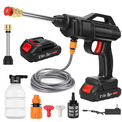 Draadloze Hogedrukreiniger – Krachtige Reiniging met Lithiumbatterij en Handige Functionaliteit