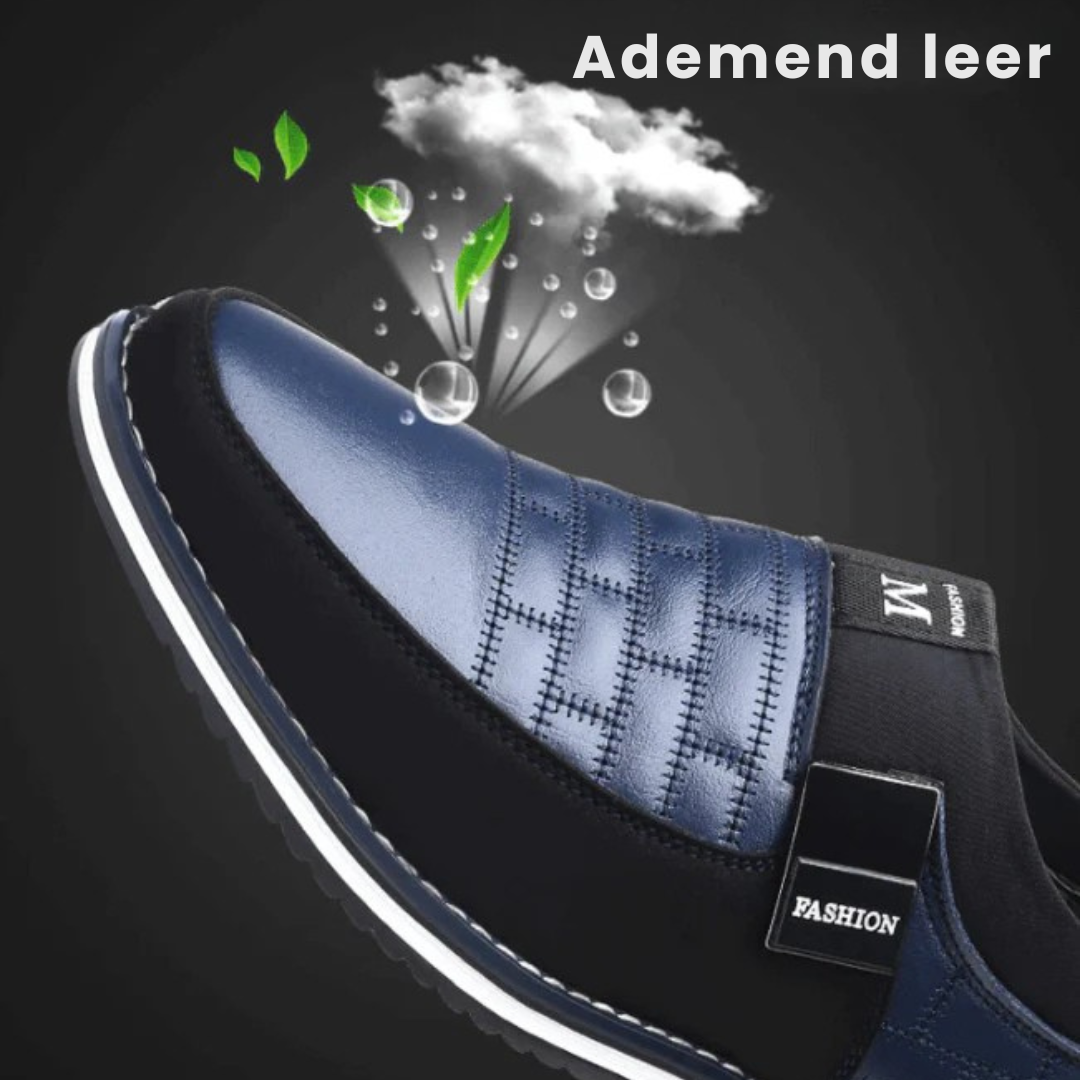 AirFlex Premium lederen herenschoenen - Ademend comfort en dagelijkse ondersteuning