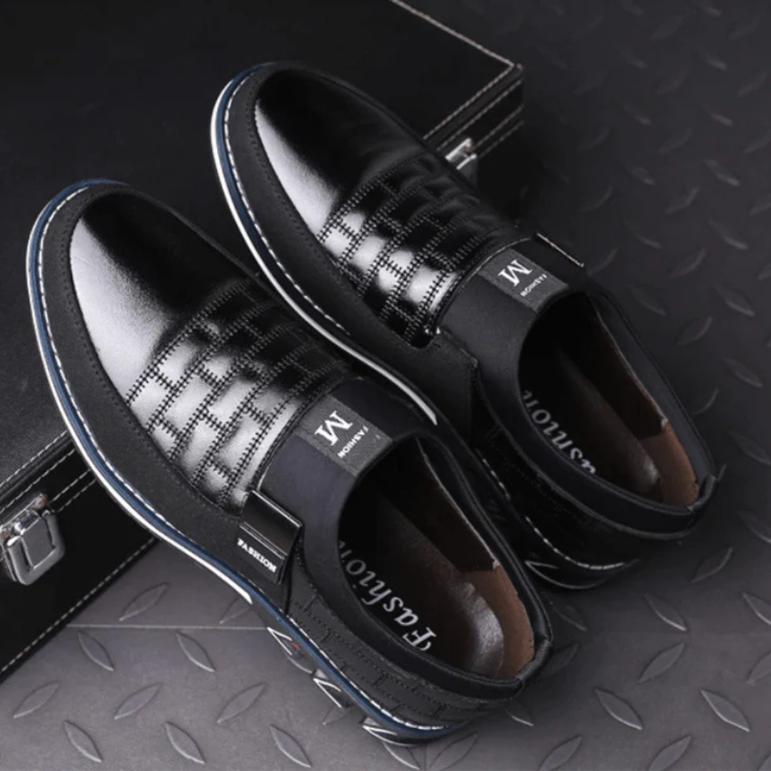 AirFlex Premium lederen herenschoenen - Ademend comfort en dagelijkse ondersteuning