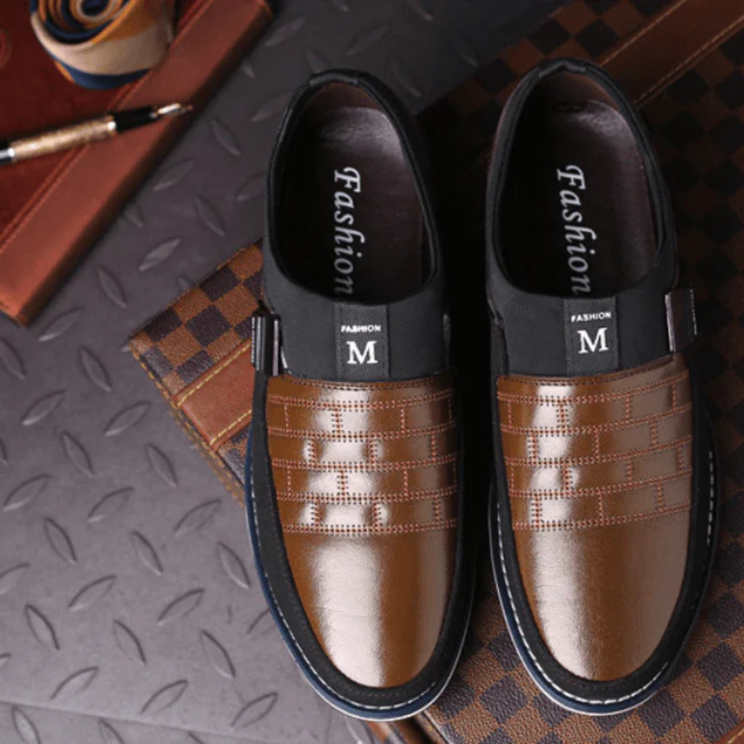 AirFlex Premium lederen herenschoenen - Ademend comfort en dagelijkse ondersteuning