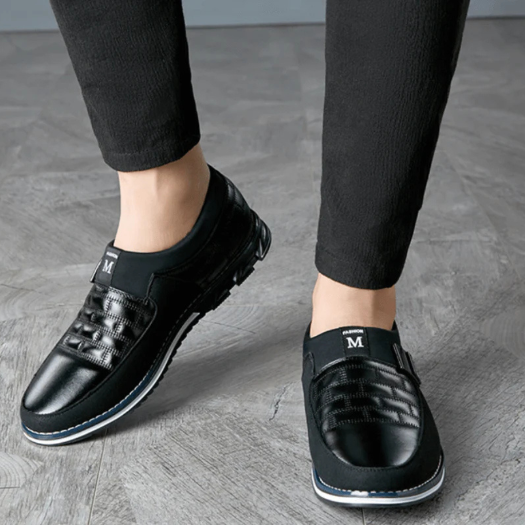 AirFlex Premium lederen herenschoenen - Ademend comfort en dagelijkse ondersteuning