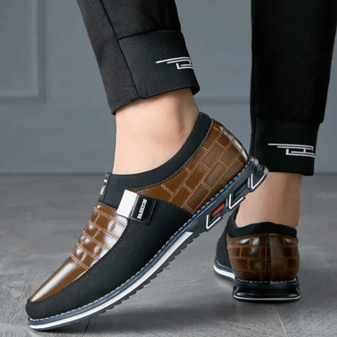 AirFlex Premium lederen herenschoenen - Ademend comfort en dagelijkse ondersteuning