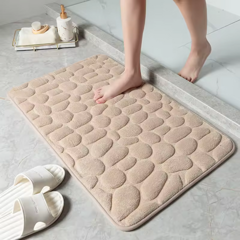 AquaStone Absorbmat – Sneldrogende Antislip Badkamermat met Nano Technologie