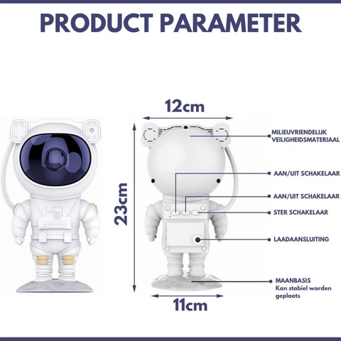 AstroNaut Galaxy Projector | Creëer een Magische Sterrenhemel in Huis