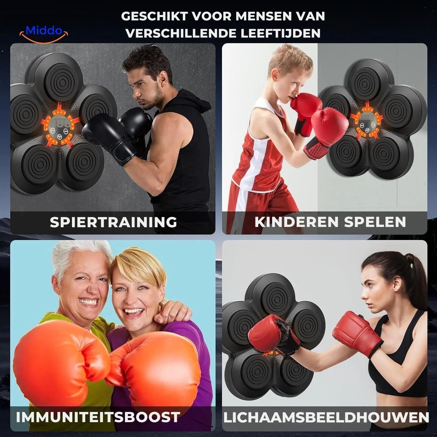 BoxProSmart Muziek Boksmachine | Voor Jouw Fitnesstransformatie Thuis