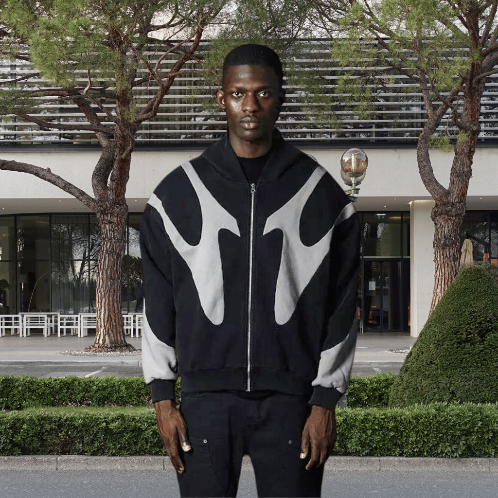 Unisex Hoodie met Abstract Design – Stijlvol, Comfortabel en Veelzijdig