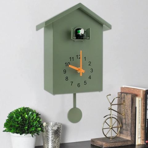 HarmoniClock - Moderne Kuckucksklok met vogelgeluid en pendel
