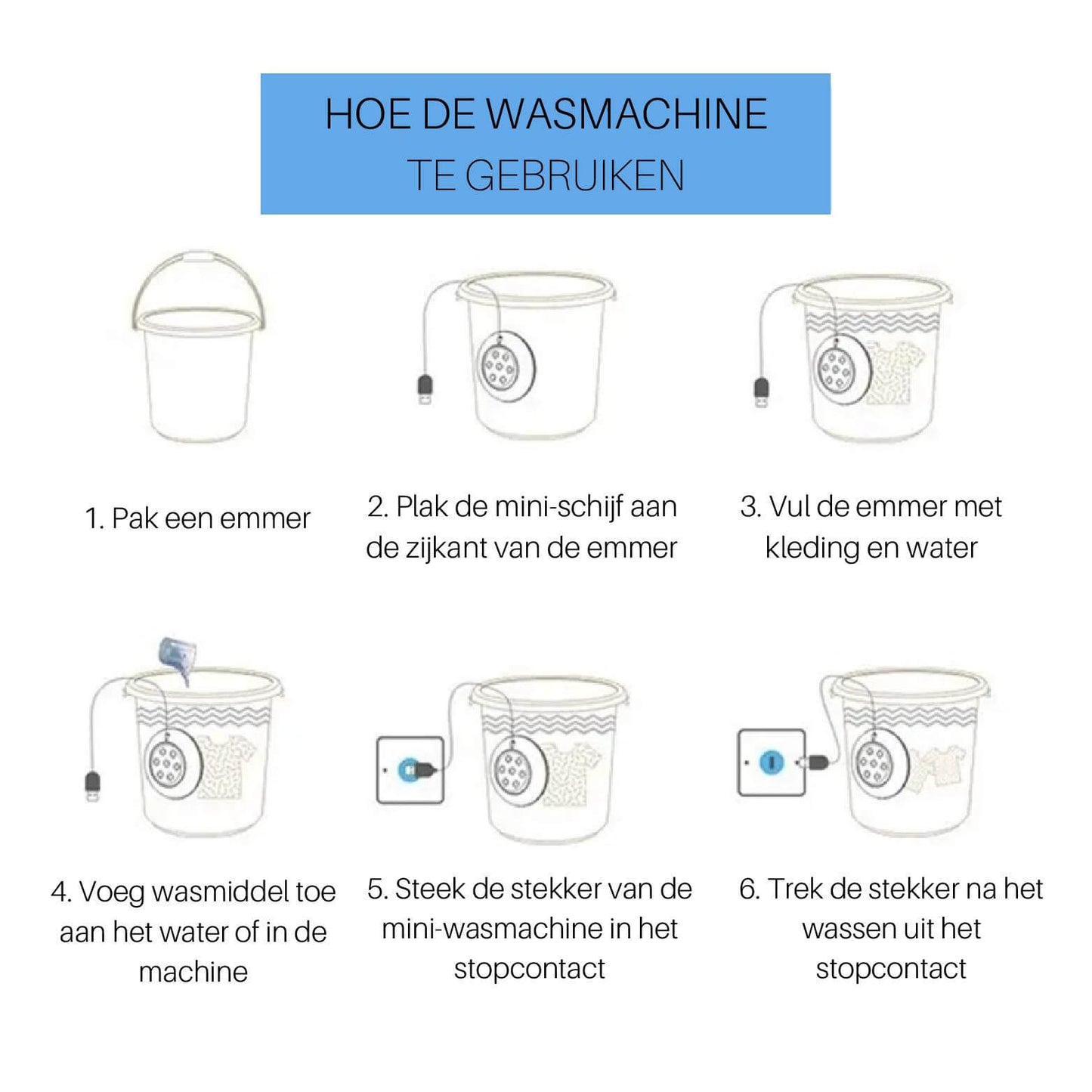 EasyWash | Draagbare Mini Wasmachine & Vaatwasser – Bespaar Water, Tijd en Geld!