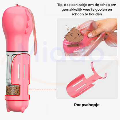 Furry Feeder | De 5 in 1 waterfles voor jouw hond!